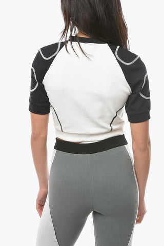 Kurzes Athleisure-T-Shirt Aus Neopren
