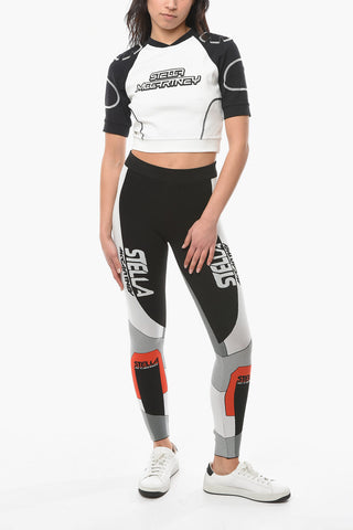 Kurzes Athleisure-T-Shirt Aus Neopren