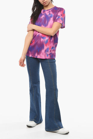 ETOILE Crew-neck ZAOF T-shirt with Tie-dye Effect