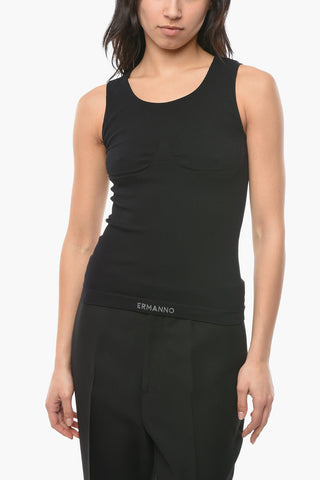 Crewneck Stretchy Sleeveless Top