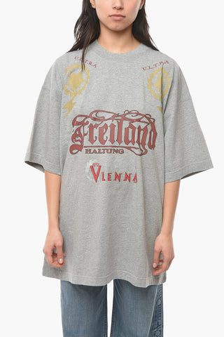 UNISEX Graphic-printed MAYBE MENTAL T-shirt with Embroidered Logo
