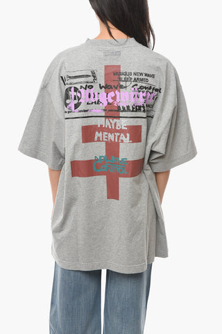UNISEX Graphic-printed MAYBE MENTAL T-shirt with Embroidered Logo