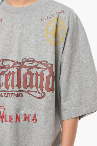 UNISEX Graphic-printed MAYBE MENTAL T-shirt with Embroidered Logo
