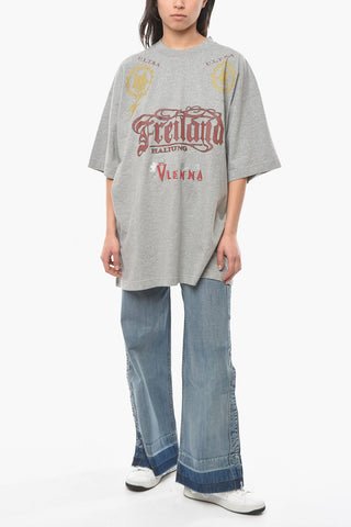 UNISEX Graphic-printed MAYBE MENTAL T-shirt with Embroidered Logo