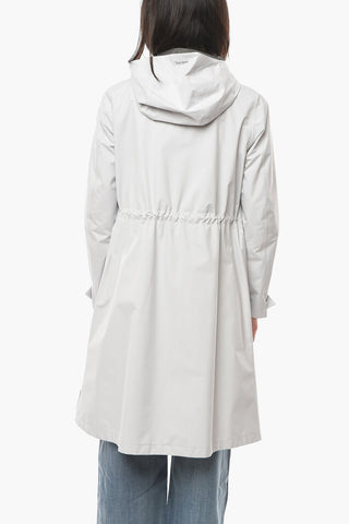 LAMINAR Maxi Giubbotto Impermeabile con Cappuccio e Chiusura Zip
