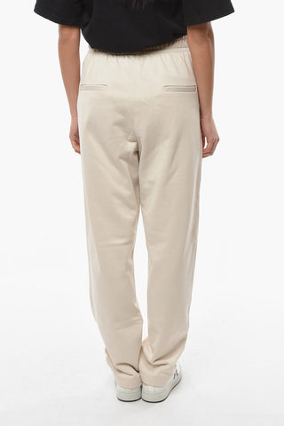 ETOILE INAYE Joggers with Elasticated Waistband and Contrasting Embroidery