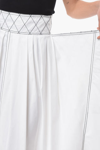 Contrasting Seams Skirt