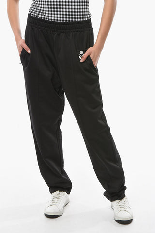 ETOILE INAYE Joggers with Elasticated Waistband and Contrasting Embroidery