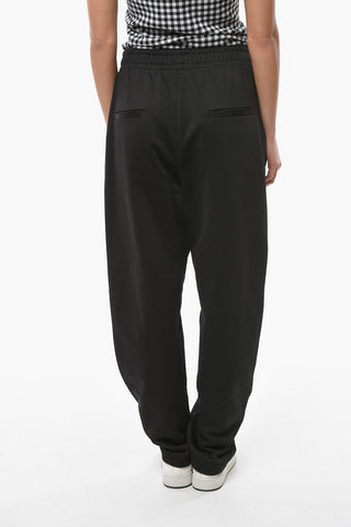 ETOILE INAYE Joggers with Elasticated Waistband and Contrasting Embroidery