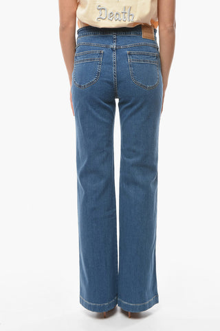 SEE Jeans Bootcut a Gamba Svasata con Lacci 26cm