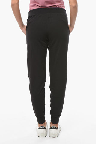 EMPORIO Elasticated Waistband Joggers with Contrasting Logo Lettering