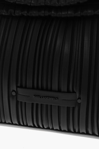 Pleated Faux-leather KUSHION Tote Bag