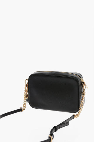 MICHAEL textured leather JET SET camera bag with removable shoulder strap