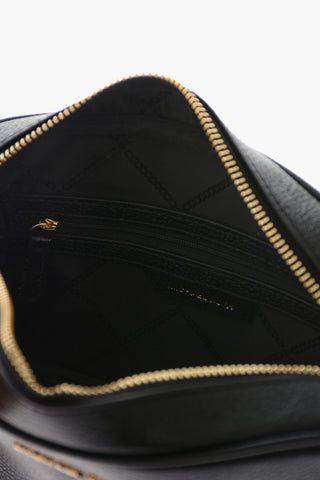 MICHAEL textured leather JET SET camera bag with removable shoulder strap