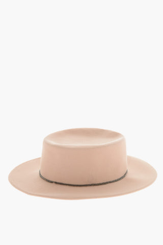 Cappello Fedora KIKI in Feltro con Perline decorative