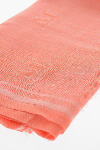 Sciarpa in Misto Seta con Monogram in Jacquard