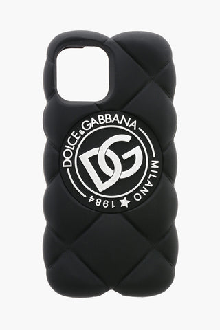 Cover Iphone 12 PRO MAX Effetto Trapuntato con Logo DG