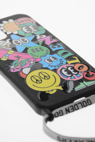 Cover Iphone 12/12 Pro STICKERS con Tracolla Logata