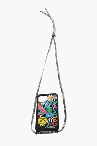 Cover Iphone 12/12 Pro STICKERS con Tracolla Logata