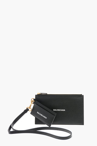 Gros-grain Leather Wristlet Bag