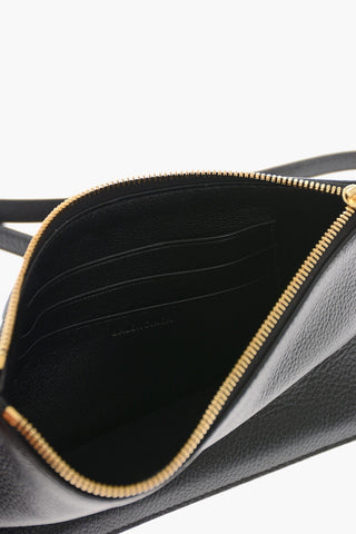 Gros-grain Leather Wristlet Bag