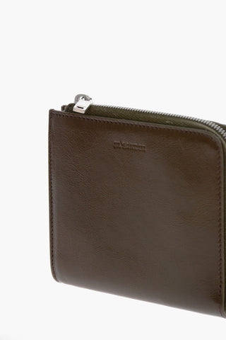 Portacarte in Pelle con Chiusura Zip