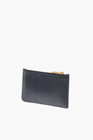 Leather GALASSIA Card Holder with Gold-toned Hardware