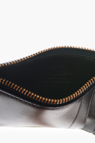 Leather GALASSIA Card Holder with Gold-toned Hardware
