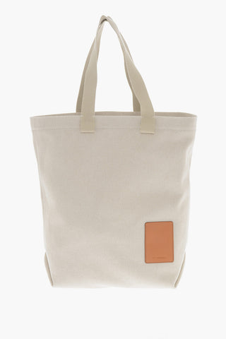 Borsa Tote ROBUR in Canvas con Dettagli in Pelle