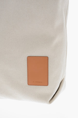 Borsa Tote ROBUR in Canvas con Dettagli in Pelle
