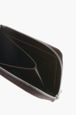 Portacarte in Pelle con Chiusura Zip