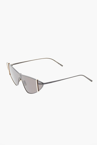 Occhiali da Sole Cat-eye con Dettagli Dorati