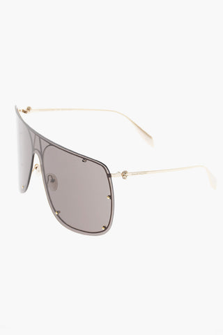 Mack-shaped SKULL MASK Sunglasses with Micro-stud-embellishment