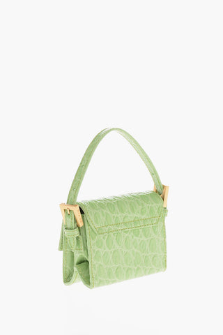 Borsa Mini MICRO FRAN in Pelle Effetto Coccodrillo