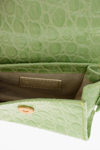 Borsa Mini MICRO FRAN in Pelle Effetto Coccodrillo