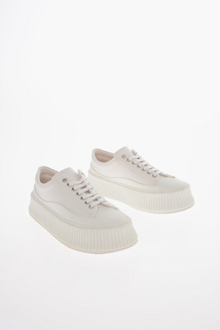 Recycled Canvas Platform Sneakers