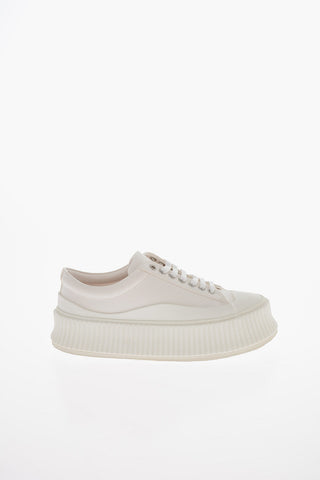 Recycled Canvas Platform Sneakers