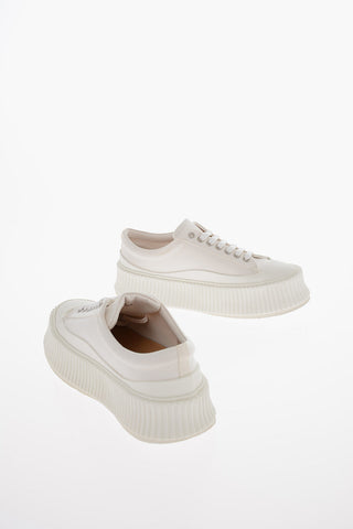 Recycled Canvas Platform Sneakers