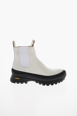 Leather Chelsea Boots with Track Sole