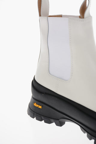 Leather Chelsea Boots with Track Sole