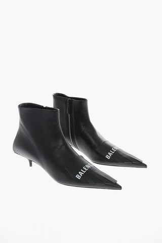 Inner Zip FRINGE KNIFE Leather Booties
