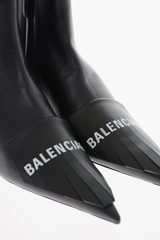 Inner Zip FRINGE KNIFE Leather Booties