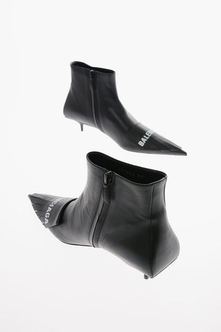 Inner Zip FRINGE KNIFE Leather Booties