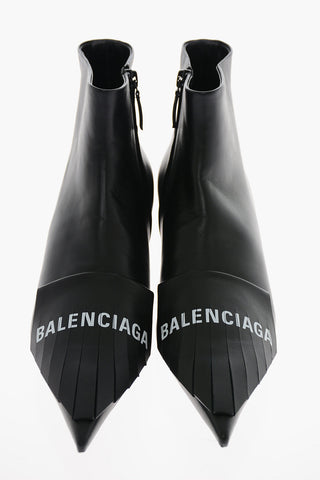 Inner Zip FRINGE KNIFE Leather Booties