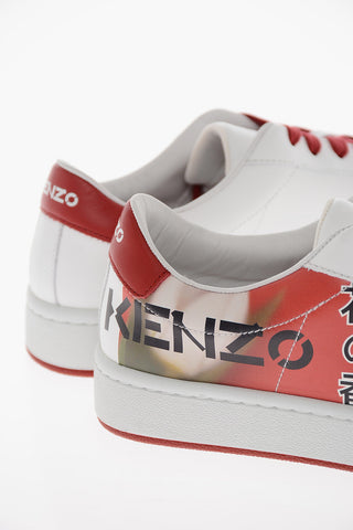 Sneakers in Pelle KENZO KOURT con Lacci a Contrasto