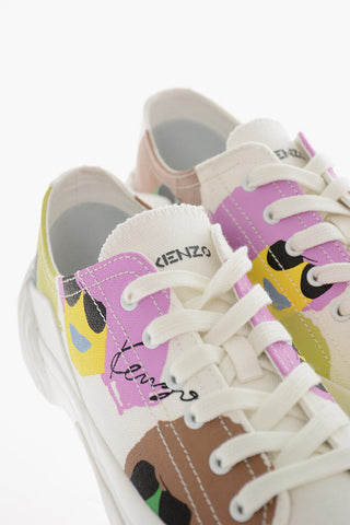 Sneakers Allacciate TIGER CREST in Canvas Stampata
