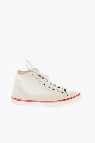 Sneakers da Tennis in Canvas con Suola Dipinta