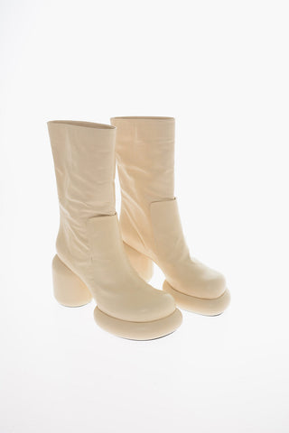 HULK Heel Leather SPORT LUX Pull-on Booties 7cm