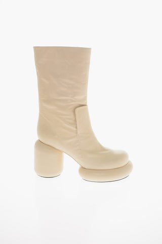 HULK Heel Leather SPORT LUX Pull-on Booties 7cm