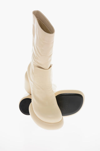 HULK Heel Leather SPORT LUX Pull-on Booties 7cm